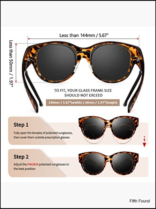Oversized Cat Eye Polarized Sunglasses Fit Over Glasses UV400 main image 5